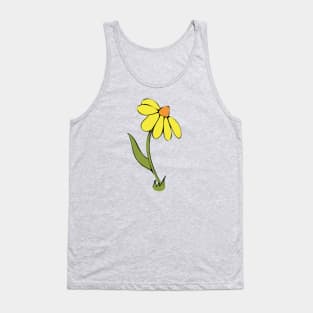 Daisy Whimsical Cartoon Illustration Happy Colours Tank Top